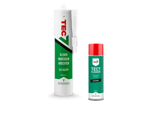 TEC7 Kleber grau + Cleaner